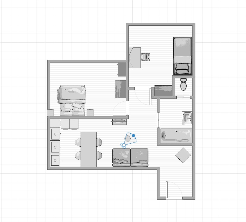 Floor plan of apartment H13