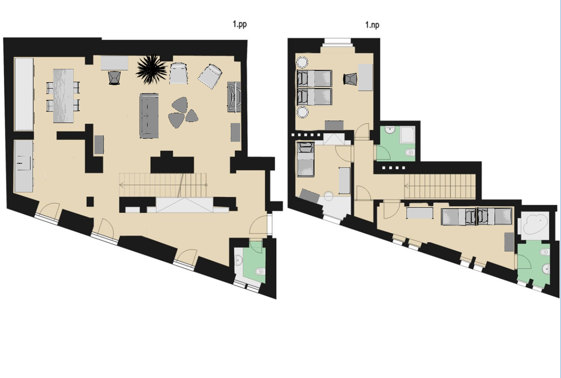 Floor plan of apartment RE01