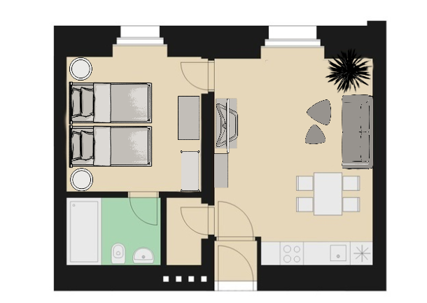 Floor plan of apartment RE05