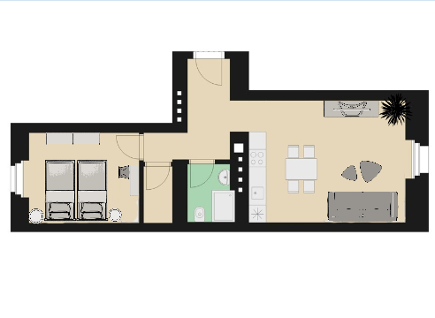 Floor plan of apartment RE06