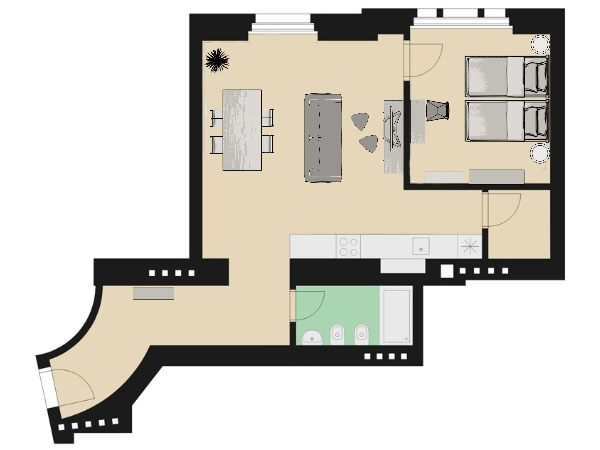 Floor plan of apartment RE10