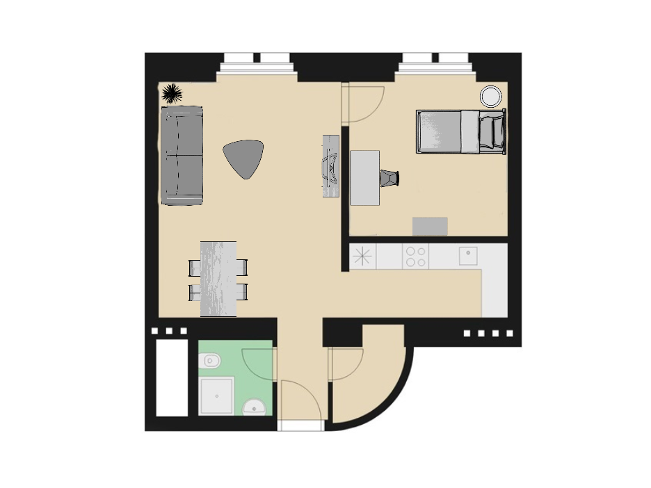 Floor plan of apartment RE19