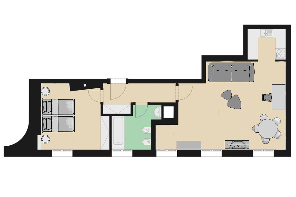 Floor plan of apartment RE27